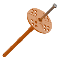 Дюбель для теплоизоляции с металлическим гвоздем ИЗОБОКС ИЗМ 10х90 Р (10х50 шт)