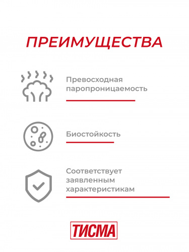 Паропроницаемая ветро-влагозащитная мембрана Тисма А 60 м²