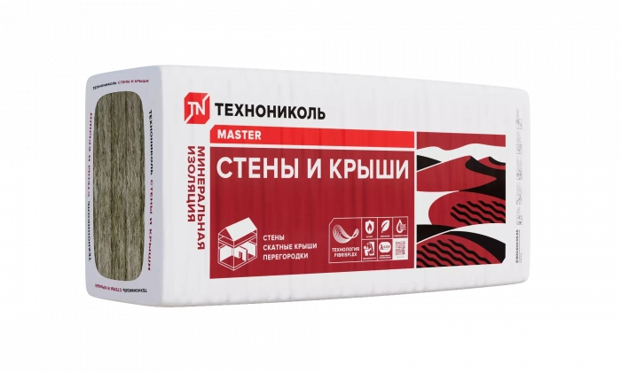 Минеральная изоляция ТЕХНОНИКОЛЬ 34 PN Стены и крыши 1000х610х100