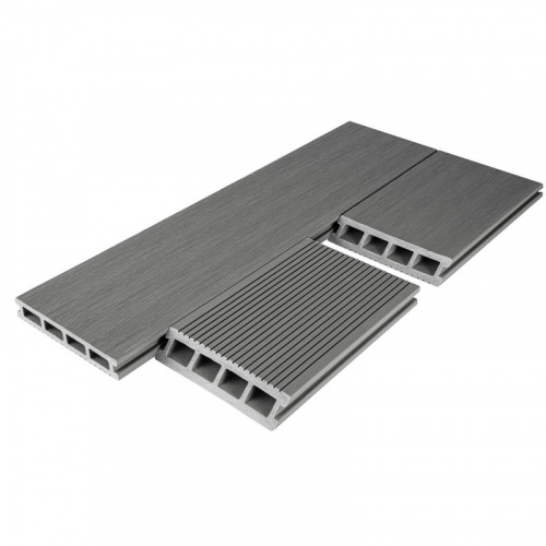 Террасная доска T-DECKS PREMIUM 3D OPTIMA SOLO (серый)