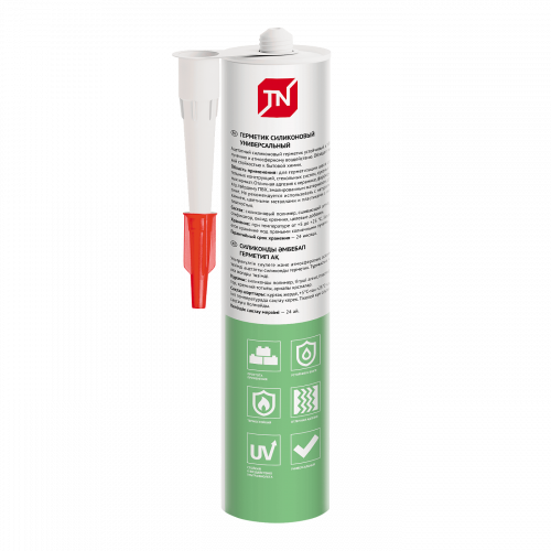 Герметик ТЕХНОНИКОЛЬ универсальный силиконовый белый 280 мл.