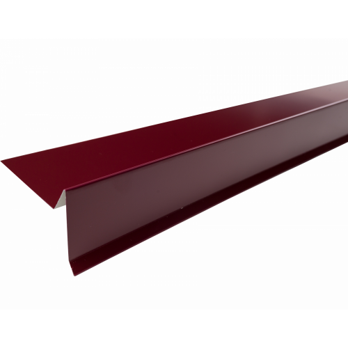 Планка торцевая полиэстер RAL 3005 красная, шт.
