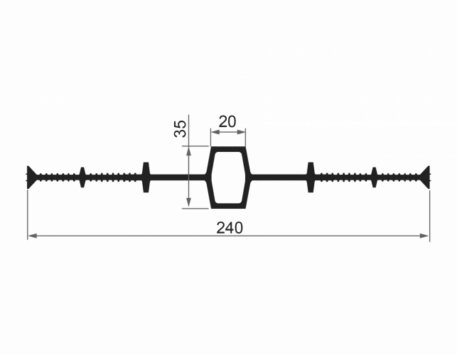 ПВХ Гидрошпонка ТехноНИКОЛЬ IM-240/20 (10 м/рул)