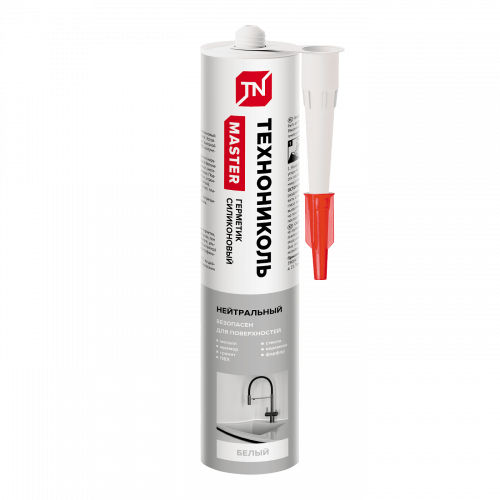 Герметик ТЕХНОНИКОЛЬ универсальный нейтральный силиконовый белый 280 мл.