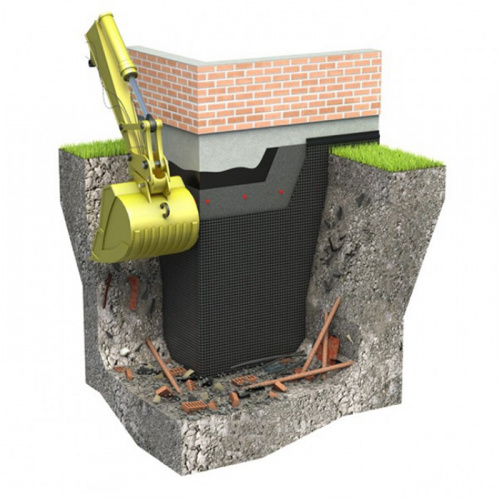 Профилированная мембрана TerraFix 400 2*20м (40м2)